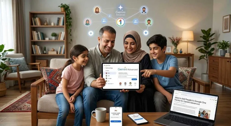 آموزش جامع و گامبهگام اضافه کردن افراد به فمیلی جمنای (Gemini Advanced)
